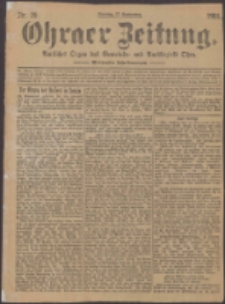 Ohraer Zeitung : amtliches Organ des Gemeinde- und Amtsbezirks Ohra.