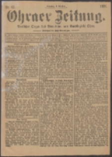 Ohraer Zeitung : amtliches Organ des Gemeinde- und Amtsbezirks Ohra.