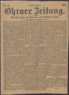 Ohraer Zeitung : amtliches Organ des Gemeinde- und Amtsbezirks Ohra.