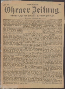 Ohraer Zeitung : amtliches Organ des Gemeinde- und Amtsbezirks Ohra.