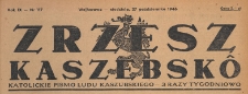 Zrzesz Kaszëbskô : pismo Ludu Kaszubskiego, 1946.10.27 nr 117