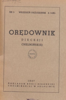 Orędownik Diecezji Chełmińskiej, 1947.09-10 nr 5