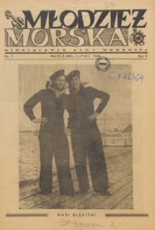 Młodzież Morska : miesięcznik Ligi Morskiej, 1946.07 nr 7