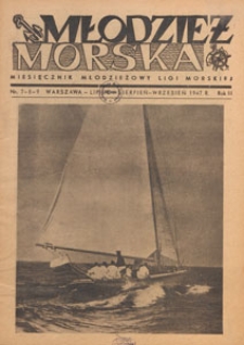 Młodzież Morska : miesięcznik Ligi Morskiej, 1946.08-09 nr 8-9