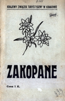 Kr&oacute;tki przewodnik po Zakopanem i okolicy : z planem i ilustracyami