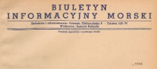 Biuletyn Informacyjny Morski, 1949.01 nr 1
