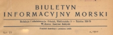 Biuletyn Informacyjny Morski, 1948.01 nr 1