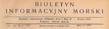 Biuletyn Informacyjny Morski, 1947.05 nr 5