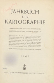 Jahrbuch der Kartographie, 1941