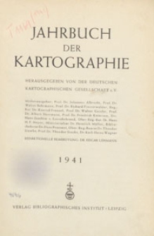 Jahrbuch der Kartographie, 1941