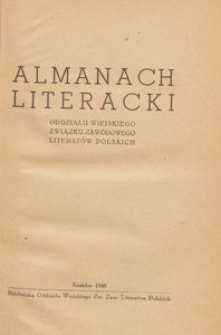 Almanach Literacki Oddziału Wiejskiego Związku Zawodowego Literatów Polskich, 1948