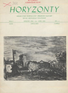Horyzonty : miesięcznik poświęcony sprawom kultury, 1947.04-05 nr1-2