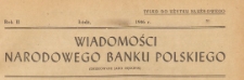 Wiadomości Narodowego Banku Polskiego, 1946.01.15 nr 1