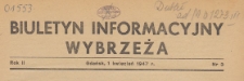 Biuletyn Informacyjny Wybrzeża, 1947.04.01 nr 3