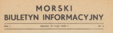 Morski Biuletyn Informacyjny Województwa Gdańskiego, 1946.05.15 nr 3