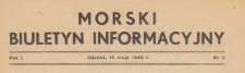 Morski Biuletyn Informacyjny Wojew&oacute;dztwa Gdańskiego, 1946.05.15 nr 3