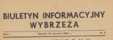 Morski Biuletyn Informacyjny Województwa Gdańskiego, 1946.08.10 nr 6