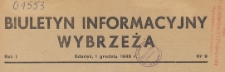 Morski Biuletyn Informacyjny Województwa Gdańskiego, 1946.12.01 nr 9