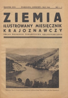 Ziemia : ilustrowany miesięcznik krajoznawczy, 1946.04-05 nr 1-2
