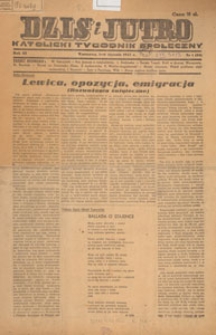 Dziś i Jutro : katolicki tygodnik społeczny, 1947.01.01-06 nr 1
