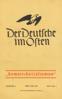 Der Deutsche im Osten : Monatsschrift für Kultur, Politik und Unterhaltung, 1942 H. 3