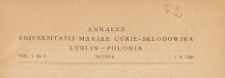 Roczniki Uniwersytetu Marii Curie-Skłodowskiej w Lublinie. Dział E, Nauki Rolnicze, 1946 nr 3