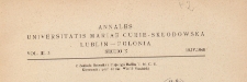 Roczniki Uniwersytetu Marii Curie-Skłodowskiej w Lublinie. Dział E, Nauki Rolnicze, 1948 nr 3