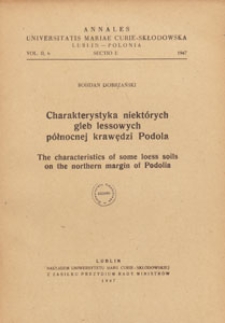 Roczniki Uniwersytetu Marii Curie-Skłodowskiej w Lublinie. Dział E, Nauki Rolnicze, 1947 nr 6