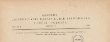 Roczniki Uniwersytetu Marii Curie-Skłodowskiej w Lublinie. Dział E, Nauki Rolnicze, 1947 nr 8
