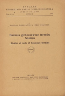 Roczniki Uniwersytetu Marii Curie-Skłodowskiej w Lublinie. Dział E, Nauki Rolnicze, 1947 nr 11