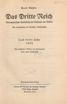 Das Dritte Reich. [3], Das dritte Jahr 1935