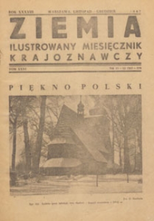 Ziemia : ilustrowany miesięcznik krajoznawczy, 1947.11-12 nr 11-12