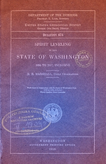 Bulletin 674. Spirit Leveling in the State of Washington 1896 to 1917, inclusive