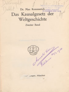 Das Kausalgesetz der Weltgeschichte. Bd. 2