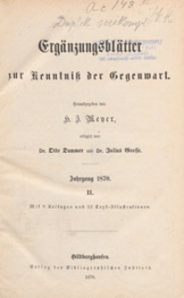 Erg&auml;nzungsbl&auml;tter zur Kenntnis der Gegenwart, 1870 Bd. 6 H. 12