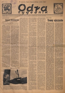 Odra : tygodnik, 1949.01.16 nr 2