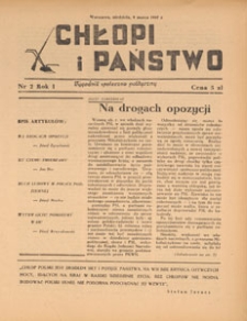 Chłopi i Państwo : tygodnik społeczno-polityczny, 1947.03.09 nr 2