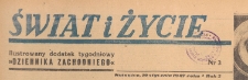 Świat i życie. Ilustrowany dodatek tygodniowy Dziennika Zachodniego, 1947.01.19 nr 3
