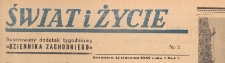 Świat i życie. Ilustrowany dodatek tygodniowy Dziennika Zachodniego, 1947.01.12 nr 2