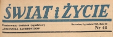 Świat i życie. Ilustrowany dodatek tygodniowy Dziennika Zachodniego, 1948.12.05 nr 48