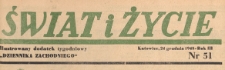 Świat i życie. Ilustrowany dodatek tygodniowy Dziennika Zachodniego, 1948.12.24 nr 51