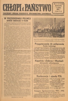 Chłopi i Państwo : tygodnik społeczno-polityczny, 1948.12.05 nr 49