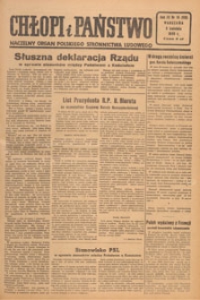Chłopi i Państwo : tygodnik społeczno-polityczny, 1949.04.03 nr 14