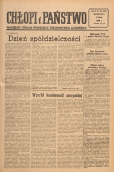 Chłopi i Państwo : tygodnik społeczno-polityczny, 1949.07.03 nr 27