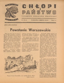 Chłopi i Państwo : tygodnik społeczno-polityczny, 1947.08.03 nr 23