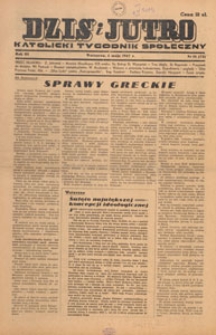 Dziś i Jutro : katolicki tygodnik społeczny, 1947.05.04 nr 18