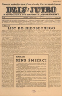 Dziś i Jutro : katolicki tygodnik społeczny, 1947.08.01 nr 31