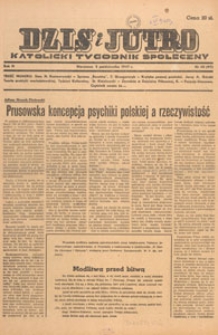 Dziś i Jutro : katolicki tygodnik społeczny, 1947.10.05 nr 40