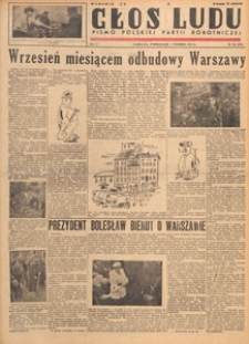 Głos Ludu : pismo codzienne Polskiej Partii Robotniczej, 1947.09.01 nr 240