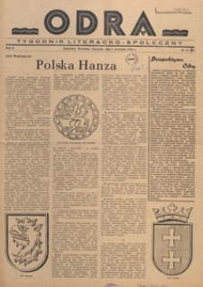 Odra : pismo literacko-społeczny, 1946.09.01 nr 29
